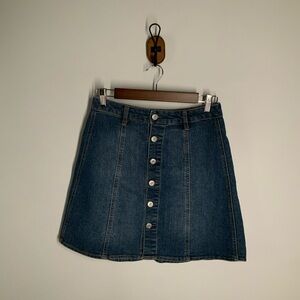 Mossimo Supply Co. Blue A-Line Mini Skirt